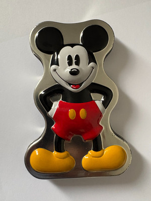 Mickey Mouse Walt Disney Quarz Lederarmband Uhr & Box