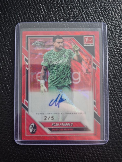 Topps Bundesliga Chrome 2025/26 Noah Atubolu Auto /5 Sport-club Freiburg