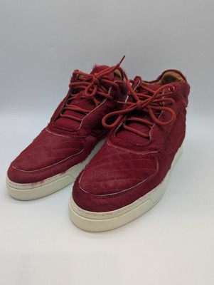 Leandro Lopes Handmade Echt Leder Mid Top Gr.41 Rot Pony