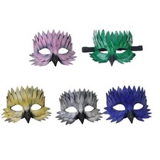 Costume Mask Owl Mask Beak Feather Half Face Mask Masquerades Mask for Women Men