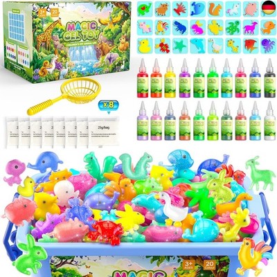 Hot Bee 20 Farben Magic Water Elf, 3D Aqua Gelz Set, Thema Bauernhof Gel