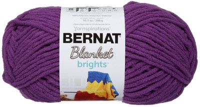 Bernat Blanket Brights Big Ball Yarn-Pow Purple 161212-12007