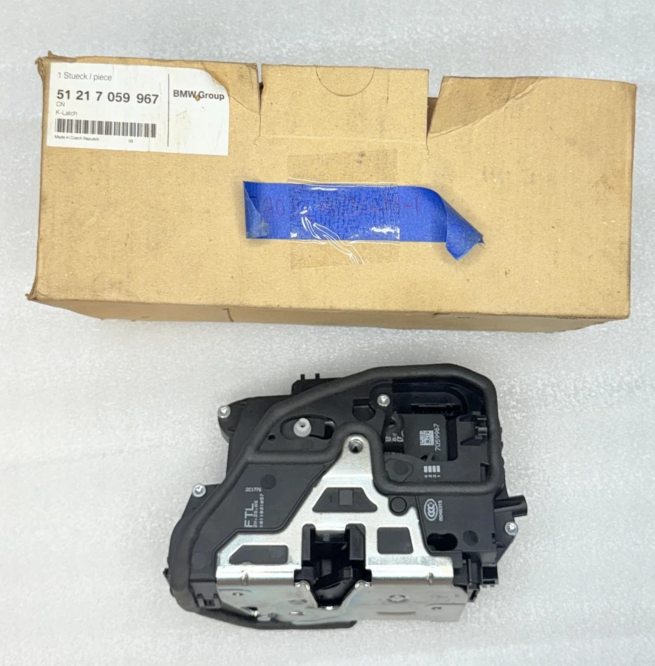 *NUEVO EN CAJA* OEM BMW SISTEMA PUERTA PESTILLO DELANTERO IZQUIERDO/CONDUCTORES Foto 2 de 4