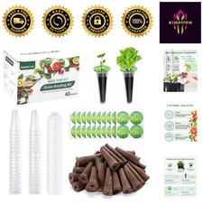 Sustainable Indoor Gardening System - 160pcs Hydroponics Pods & Accessories 0.22 per gallon