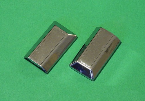 1969 - 1972 Cadillac Oldsmobile OEM Door Pull End Cap Escutcheon 7799435 - PAIR - Picture 3 of 3