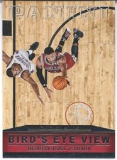 2013-14 Panini BIRDS EYE VIEW DERRICK ROSE Memphis Chicago Bulls Timber Wolves