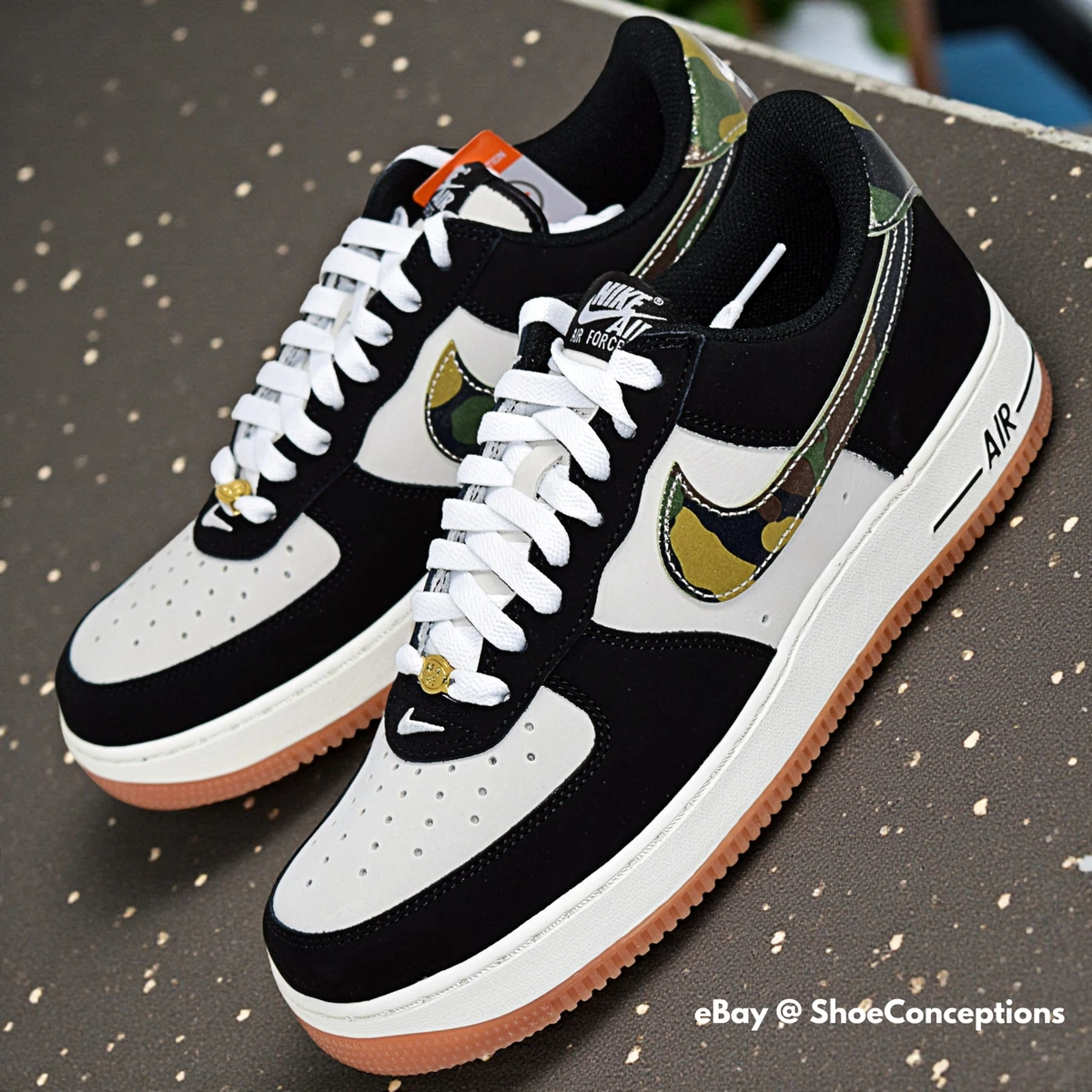 Nike Air Force 1 Low White Black | eBay