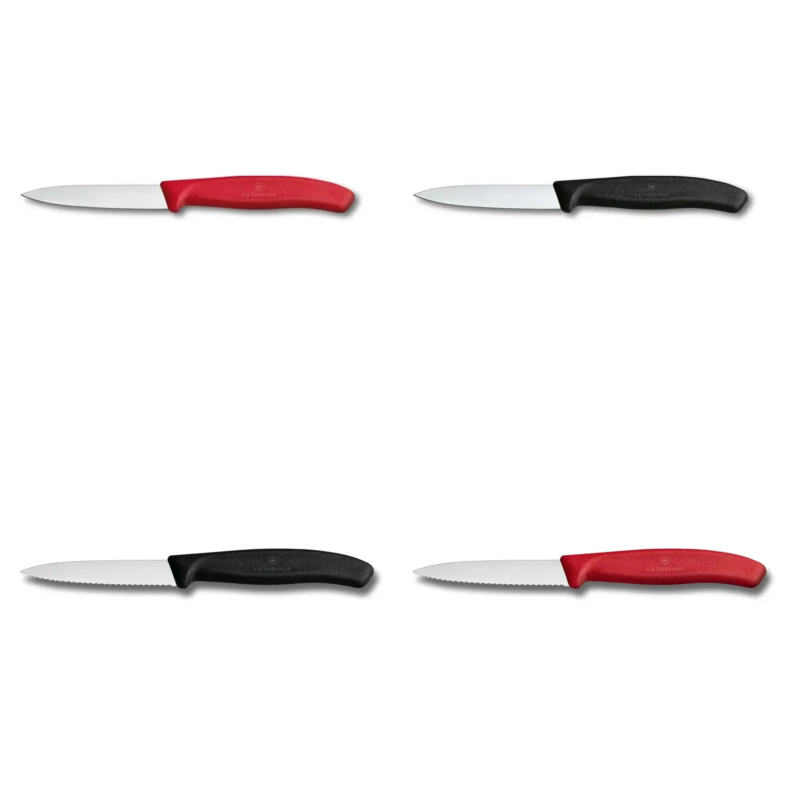 Victorinox Paring Knife 8cm Straight & Serrated Blade Red/Black Fruit Knife
Opens in a new window or