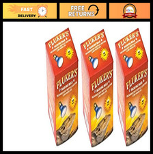 40W Incandescent Basking Bulbs - Pack of 3 for Reptiles, Amphibians Pets
