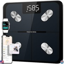 Smart Body Weight Scale with BMI, Body Fat, Muscle Mass, Bluetooth Sync