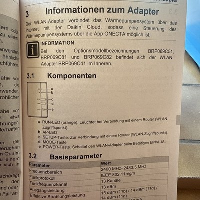 Daikin BRP069C81 Wi-Fi Controller Split