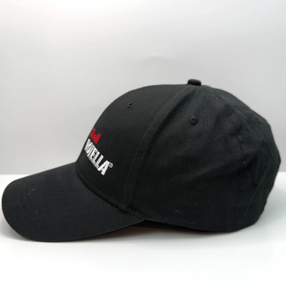 Gorra de béisbol Shell Rotella camionero papá sombrero logotipo correa negra hombres OSFA Foto 2 de 4