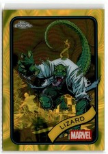2025 Topps Chrome Marvel Yellow Lava Refractor Lizard #85
