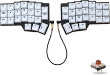 SZRKBD Choc Corne V4.1 low profile split ergonomic mechanical backlit keyboard
