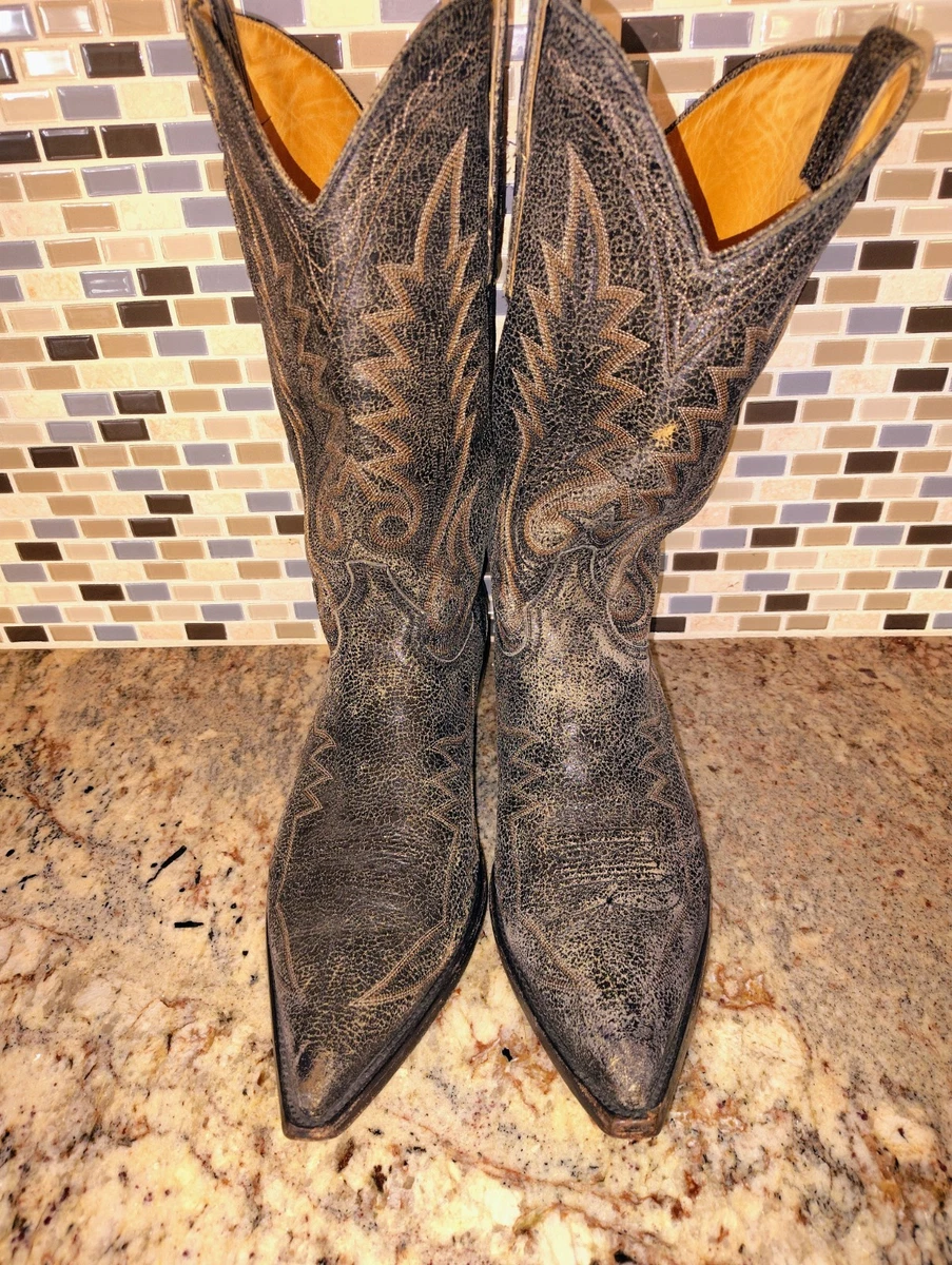 Bottes Western En Cuir Marron/Gris Pour Homme Dan Post