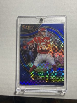 2020 Panini Select Patrick Mahomes II Field Blue Prizm /49 Chiefs MVP