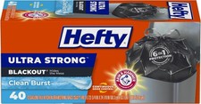 Hefty Ultra Strong 13 Gallon Trash Bag Black Tall Kitchen Trash Bags 13 Gallon