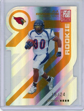 2005 Donruss Elite JJ Arrington Gold Status 15/24 Rookie Card RC #154 Cardinals