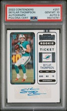 2022 Panini Contenders #257 Skylar Thompson GEM MT PSA 10 / AUTO PSA 9