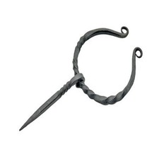 Supplies Medieval Cloak Pin - 3.25" Black Coated Carbon Steel Brooch for Cloaks,