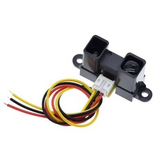 Distance Measurement Sensor Black Plastic Material Measurement Range 20-150 Cm