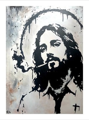 Original painting unique signed abstract modern art painting picture street art 