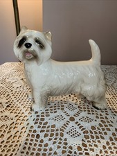 Vintage Ceramic White West Highland Terrier Figurine.