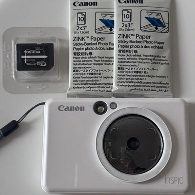 デジタルカメラ Canon inspic REC G18-07-0625-257-7p Canon INSPIC Digital Camera with ZINK Paper and Toshiba microSD