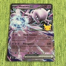 Pokémon Mewtwo EX 064/128 Full Art Carta IT PV 230 Psichico Base 2026