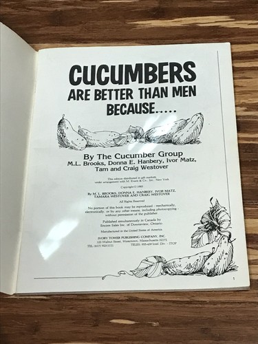 Gurken sind besser als Männer, weil... von The Cucumber Group - Elfenbeinturm - 1983 - Bild 7 von 24