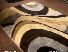 Home Dynamix Tribeca Slade Modern Area Rug ,Abstract Brown/Gray 5'2"x7'2"