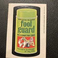 vintage 1976 🤡 WAcKY PaCkAGeS! 16th Series 16 Fool Guard!!! Rare!!! Ex-NM