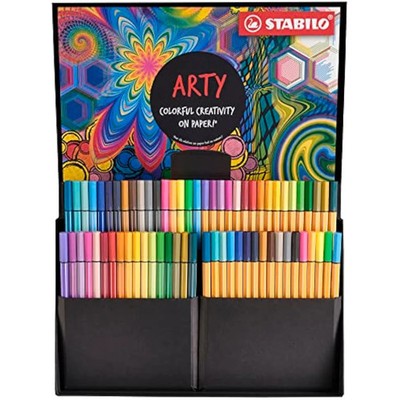 STABILO Creative Set - Spitze 88 & Stift 68 - ARTY - 68er Pack - verschiedene Farben