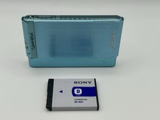 Sony Cyber-shot DSC-T90 Blue 12.1MP Digital Camera 4x Zoom Tested Works w/ Batt.