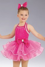 Dance Costume Intermediate Child Hot Pink Weissman 12220 Ballet Jazz Stones