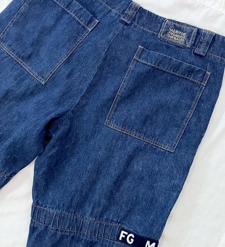 Vtg Marithe Francois Girbaud Baggy Jeans 38x33 Denim Cargo Navy Shuttle Tape Y2K - Picture 5 of 8