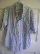 VINTAGE NEIMAN-MARCUS XL CHEST:27" IMPORTED 14% LINEN/COTTON BD MADE IN USA;EXC