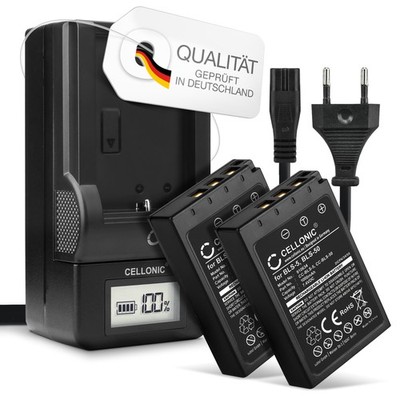 2x Akku für Olympus OM-D E-M10 Mark III OM-D E-M5 Mark III 1000mAh + Ladegerät