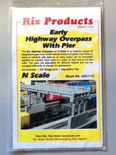 N Scale Rix Products Early Highway Overpass w...
