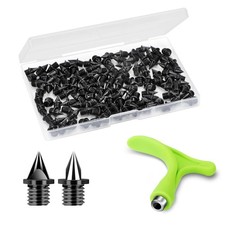 1/4 Inch Track Spikes, 120 Pieces Alloy Steel Spikes for Track Shoe Spikes Re...