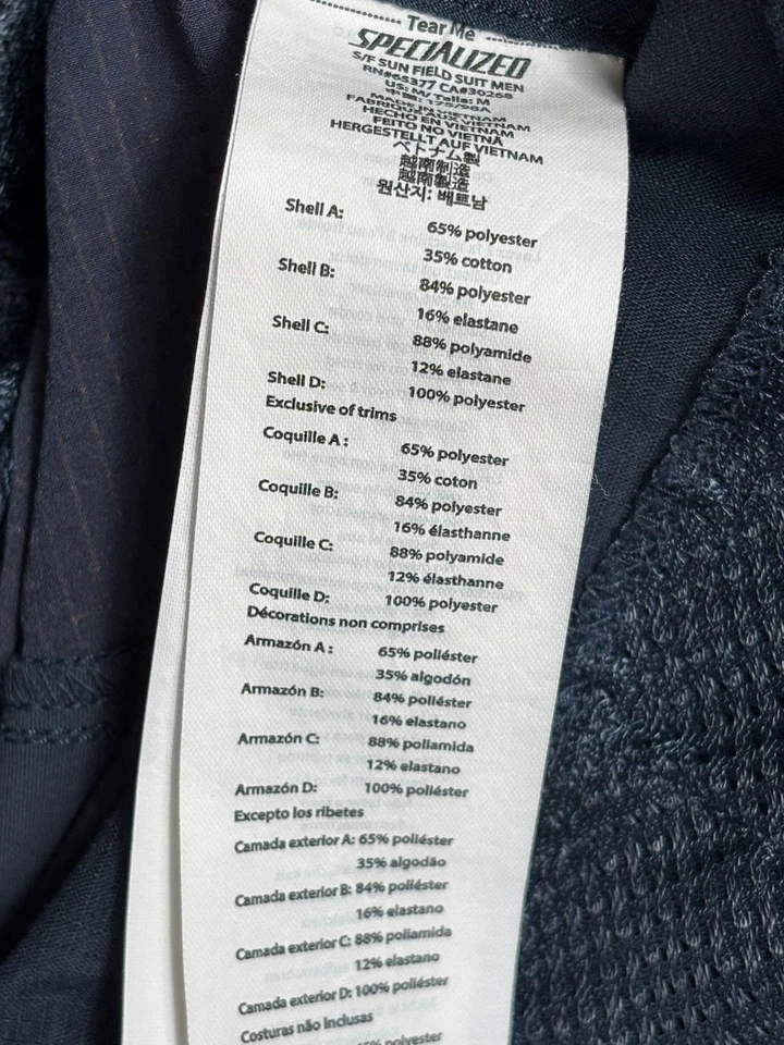 Fjallraven Specialized Field Jump Suit M Blue Outdoor Cycling Lightweight G-1000 - Image 4 of 4