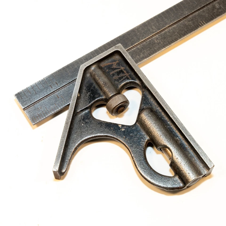 Vintage Goodell & Pratt Co. No. 4 Combination Square w/ Bubble 12" Tempered USA - Image 4 of 4