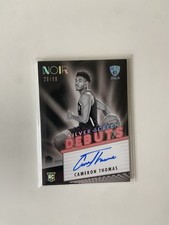 2021-22 Panini Noir Cameron Thomas 29/99 Silver Screen Debuts RC Auto Nets -RZ69