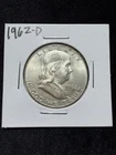 1962-D Franklin Half Dollar 90% Silver BU Brilliant Uncirculated Coin