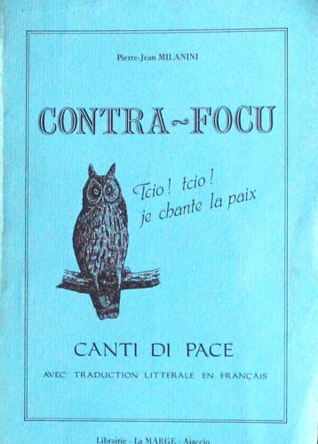 CONTRA FOCU  Milanini  LIBRAIRIE LA MARGE  Canti di pace - Afbeelding 1 van 1