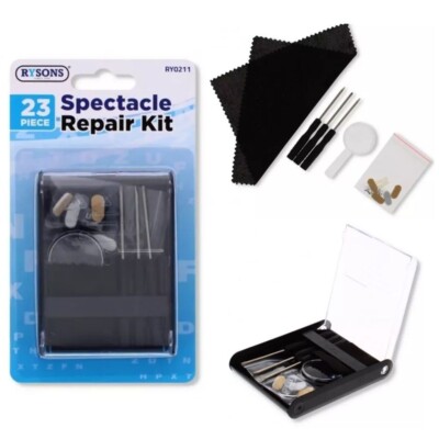 23tlg Brillen Reparatur Set Brille Sonnenbrille Brillen Optik Werkzeug Set & Etui