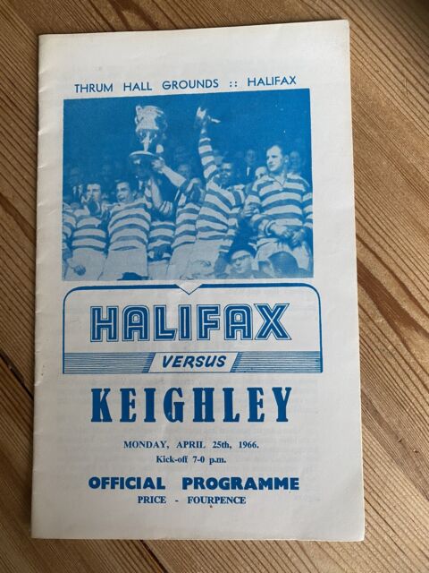 1965-1966 Halifax RL v Keighley RL 25th April 1966