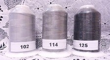 3 NEW gray colors GUTERMANN miniking 100 polyester thread 1094 yd Spools