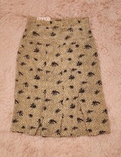 MARNI Silk Skirt Pleated Hem 42