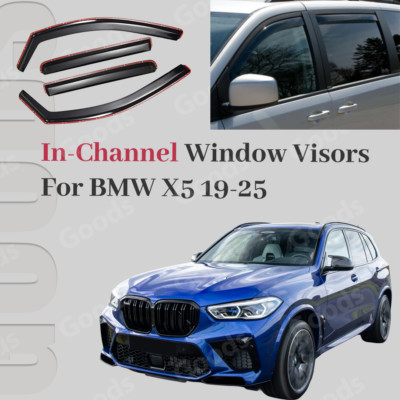 Fits BMW X5 2019-2025 In-Channel Vent Window Rain Sun Visor Guard Wind Deflector